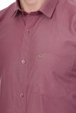 Xjarvis Clifton Men'S Regular Fit Cotton Blend Plain Shirt Full Sleeves Casual & Formal Summer Shirt With Pocket Design & Spread Collar Pack Of 1 (Peach Pink 2Xl),Peach Pink,2,B0F4RHYCMJ