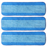 AmaVins 3 Pack Microfiber Cleaning Pads for Bona Mop, Reusable Microfiber Mop Pads for 18 Inch Mop, Hardwood Floor Replacement C