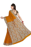 Tamaira Fashion Womens Plain Weave Pure Cotton Saree Without Blouse Piece(Ab16_Mustard)