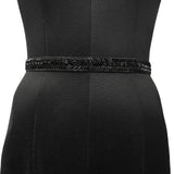 Saree Waist Hip Belt Kamarband Choky (Black)