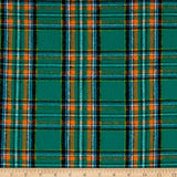 Robert Kaufman Green Kaufman Highlander Flannel Plaid Fabric by The Yard