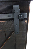 American Heartland Mfg. 47 Tall Quaint Tv Stand, Rustic Antique Black