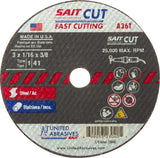 United Abrasives/SAIT 23040 Cutoff Wheel 3X 1/16X 3/8 (A36T)