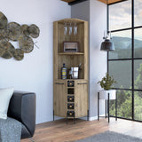 Hans Corner Bar Cabinet -Living Room -Macadamia