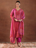 Libas Women'S Silk Blend Kurta Set (49329 Pink Xs