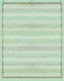 MINT PAINTED WOOD 10 POCKET CHART