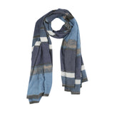 Fabseasons Cotton Unisex Navy Blue Printed Scarf, Scarves, Stoles And Shawl