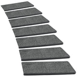 PURE ERA Bullnose Carpet Stair Treads Set Tape Free Non-Slip Indoor Stair Protectors Pet Friendly Rugs Covers Soft Skid Resistan