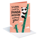 American Greetings Funny Teacher Appreciation Thank You Card for Teacher (Panda-monium)