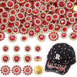 150 Pcs 10/12/14 MM Sew on Rhinestones for Bedazzling,Red Crystal Glass Flatback Rhinestones for Crafting,Flower Big Gems Large 