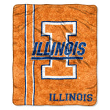 The Northwest Company NCAA Illinois Illini Sherpa Throw Blanket, 50 x 60, Jersey