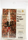 SOLID OAK MACRAME PLNT HNGR KT 4 PICOTS