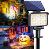 AUDERWIN Solar Spot Lights Outdoor Waterproof for Flag, Tree, House, Garden, Yard, Landscape Spotlights for Accent Uplighting Ha
