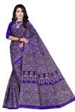 TAMAIRA FASHION Womens Plain Weave Pure Cotton Saree Without Blouse Piece(2336_Purple)