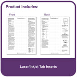C-Line Polypropylene Sheet Protector With Index Tabs, Clear Tabs, 11 X 8.5 Inches, Ten 8-Tab Sets (05587-10)