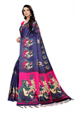 Gosriki Women'S Silk Saree (Deer-Maharani-Blue,Blue,,B07SVZ5R44
