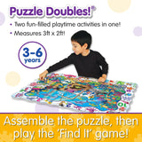 The Learning Journey Puzzle Doubles - Find It! 123 - STEM Preschool Toys & Gifts for Boys & Girls Ages 3 and Up, 24 H x 36 W