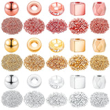 3630 Pieces Assorted Spacer Beads Faceted Rondelle Cube Square Column Loose Beads Crystal Round Charms for Jewelry Making DIY, 5