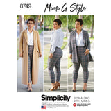 Simplicity Sewing Pattern 8749 A Misses/Womens Mimi G Style Coat and Pants, Size 1012141618, by Simplicity Creative Patter