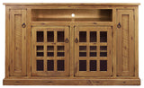 American Heartland Mfg. Tall Tv Stand, Rustic Yellow