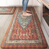 Collive Boho Kitchen Mats for Floor, Kitchen Mats Cushioned Anti Fatigue Waterproof Kitchen Rugs Sets of 2 Non-Skid Comfort Stan