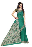 Tamaira Fashion Womens Plain Weave Pure Cotton Saree Without Blouse Piece (Ab16_Seagreen)