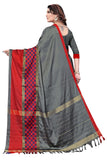 Om Sai Latest Creation Soft Cotton Silk Foil Print Saree For Women Banarasi Saree Under 449 2021 Beautiful For Women Saree (Grey