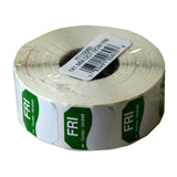 DayMark Day of The Week 1 x 1 Removable Label, FRI (Pack of 1000)