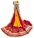Avilhara Rajasthani Marwadi Bandhej Bandhani Piliya Pomcha Chunri Odhana In Rennial Synthetic Fabric Broach Stole Style Patter