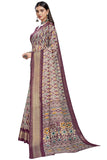 Glory Sarees Womens Cotto Silk Saree With Blouse Piece (Khushbu106_Wine)