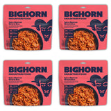 BIGHORN Mountain Food Spicy Mexican Birria and Rice - contains 4 packs | 8 servings | 140g Protein | 1,960 Calories - premium fr