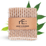 rE: REKURATOR Hemp Scrubber 100% Hemp Fiber, Loosely Woven TwoLayer Mesh, NonScratch, PlasticFree, Unbleached, MultiPurpos