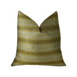 Plutus Brands Plutus Full Stripe Handmade Throw Pillow, 18 X 18, Taupe/Gray