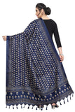 Gosriki Women'S Cotton Dupatta (Anni D1 Navy_Blue_Free Size),Blue,,B07R6S8MVV