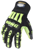 Ironclad KONG SDX2W02S Waterproof Oil and Gas Safety Impact Gloves, Small, Black/Green