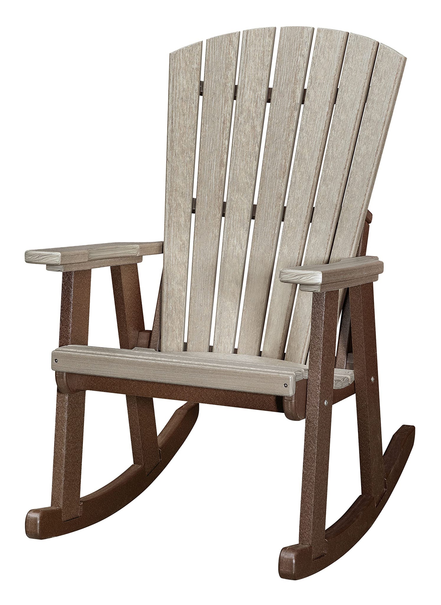 American Furniture Classics Rocking Chair, Weatherwood And Tudor Brown