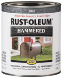 RustOleum 7214502 Stops Rust Hammered Finish Paint, Quart, Gray, 32 Fl Oz (Pack of 1)