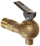 Justrite 08540 .75 NPT Thread, 4.0 L x 3.75 H Brass Control Flow Lab Safety Faucet