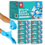 London Labs Sky Blue 5 Mil Nitrile Exam Gloves Disposable Latex Free | Medical Rubber Gloves for Doctors, EMT, First Aid Kit, Fo