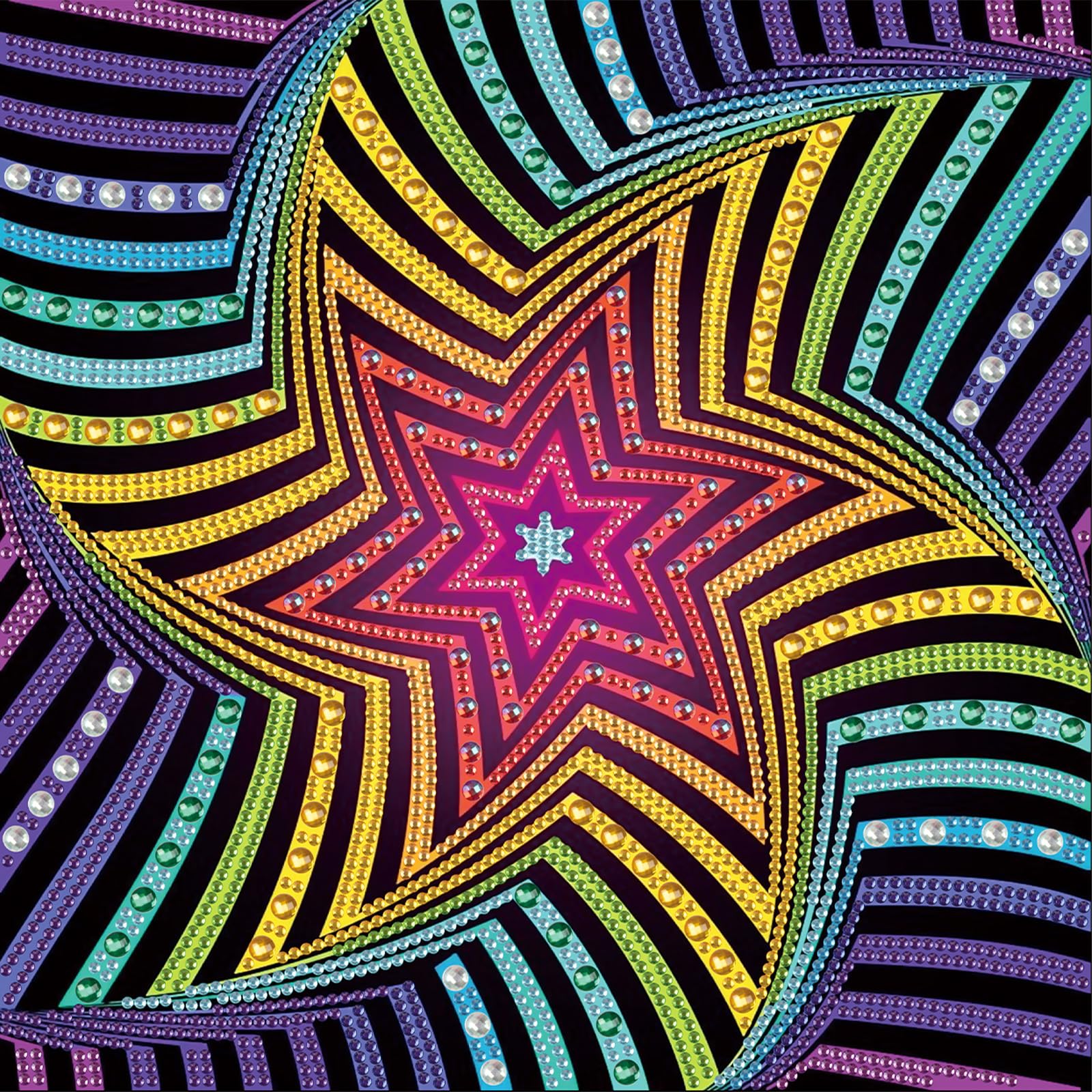 MVVMTOP Diamond Painting Kit, DIY 5D Diamond Art Special Shape Drills Diamond Art Painting Mosaic Making Craft, Suitable for Hom