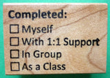 Completed: Teachers Rubber Stamp -Like New