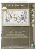 Dimensions Gold Collection Counted Cross Stitch Kit, Woodland Winter, 18 Count White Aida, 10 x 18