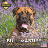 Bullmastiff Calendar 2027 - 16 Month Dog Wall Calendar, Monthly Planner, Large Writing Blocks, Thick No Bleed Paper, Made in USA