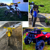 PRO CAKEN Universal 7/8 22mm and 1 1/8 28mm Dirt Bike Handguards CNC Bracket Handle Bar Hand Guards for Motocross ATV Scoote