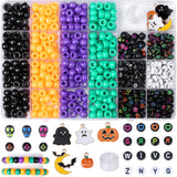 XIANNVXI 10Colours Halloween Pony Letter Beads Set Bracelet Making 640pcs Orange Purple Green White Letter Pony Beads Bulk