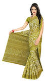 Tamaira Fashion Womens Plain Weave Pure Cotton Saree Without Blouse Piece(Ab18_Green)