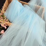 HAVII 63 x 10 Yards Light Blue Tulle Fabric Tulle Roll Bolt for Tutu Skirt DIY Sewing Crafts Mesh Fabric Wedding Arch Drapey Bir