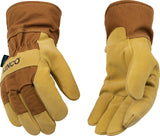 Kinco HydroFlector Lined Waterproof Suede Pigskin Palm with Safety Cuff