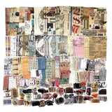 Esweny 200 Pieces Vintage Ephemera Scrapbooking Supplies Pack for Journaling, Decoupage Paper Scrapbook Stickers Kit for Junk Jo