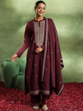 Libas Women'S Wool Blend Embroidered Kurta Set (48861W Red 2Xl